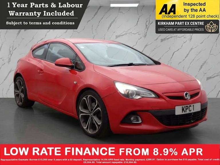 2014 Vauxhall Astra GTC 1.4T Limited Edition Coupe 3dr Petrol Manual Euro 5 (s/s) (140 ps) MOT MA...