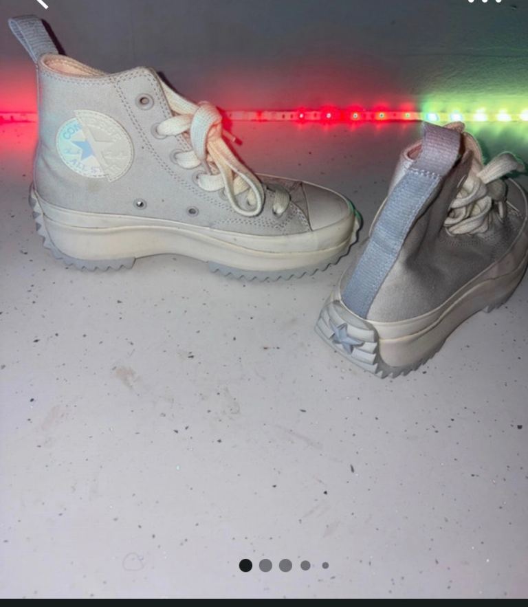 Converse Women's High-Top Trainers – White, Good Condition