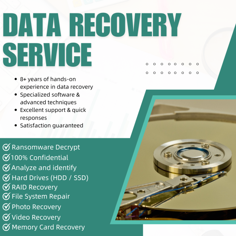 Data Recovery for Hard Drives, SSDs, and Memory Cards