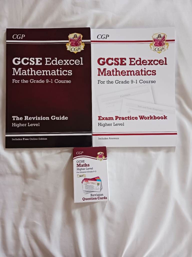 CGP GCSE Edexcel Maths Revision Guide, Workbook & Question Cards - Higher Level