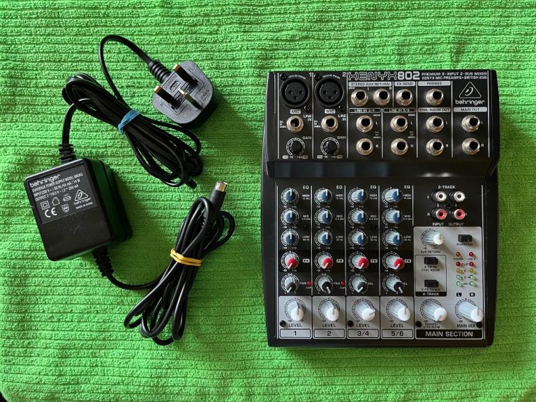 Behringer Xenyx 802 Premium 8-Input 2-Bus Analog Mixer