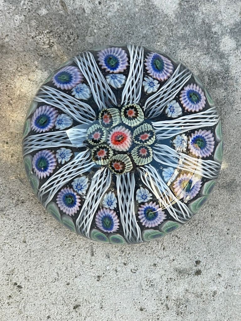 Vintage Scottish glass paperweight 