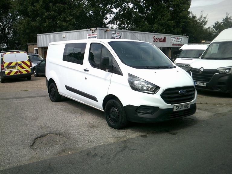 Ford Custom 6 SEAT CREW,2021,21 REG,WHITE,ONLY 103k,NEW WET BELT,1 OWNER VAN