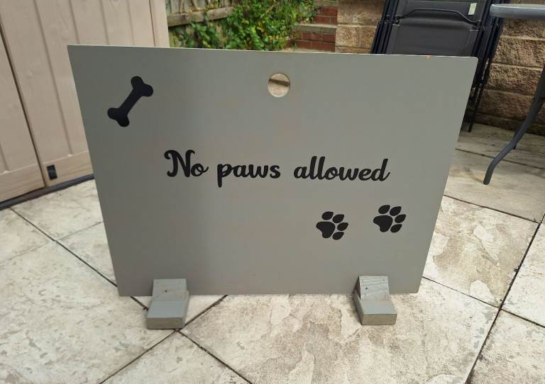 Wooden dog barrier