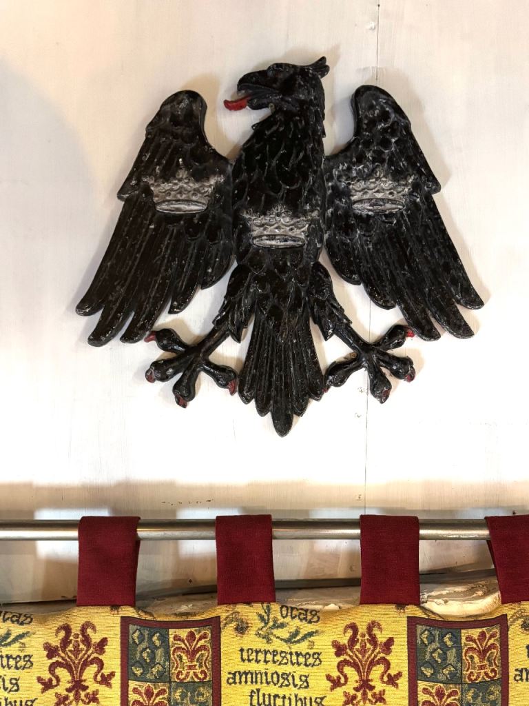 Eagle Sign of Cast Alloy Metal Iron Black Imperial Eagle Poss Barclay's Bank Sign