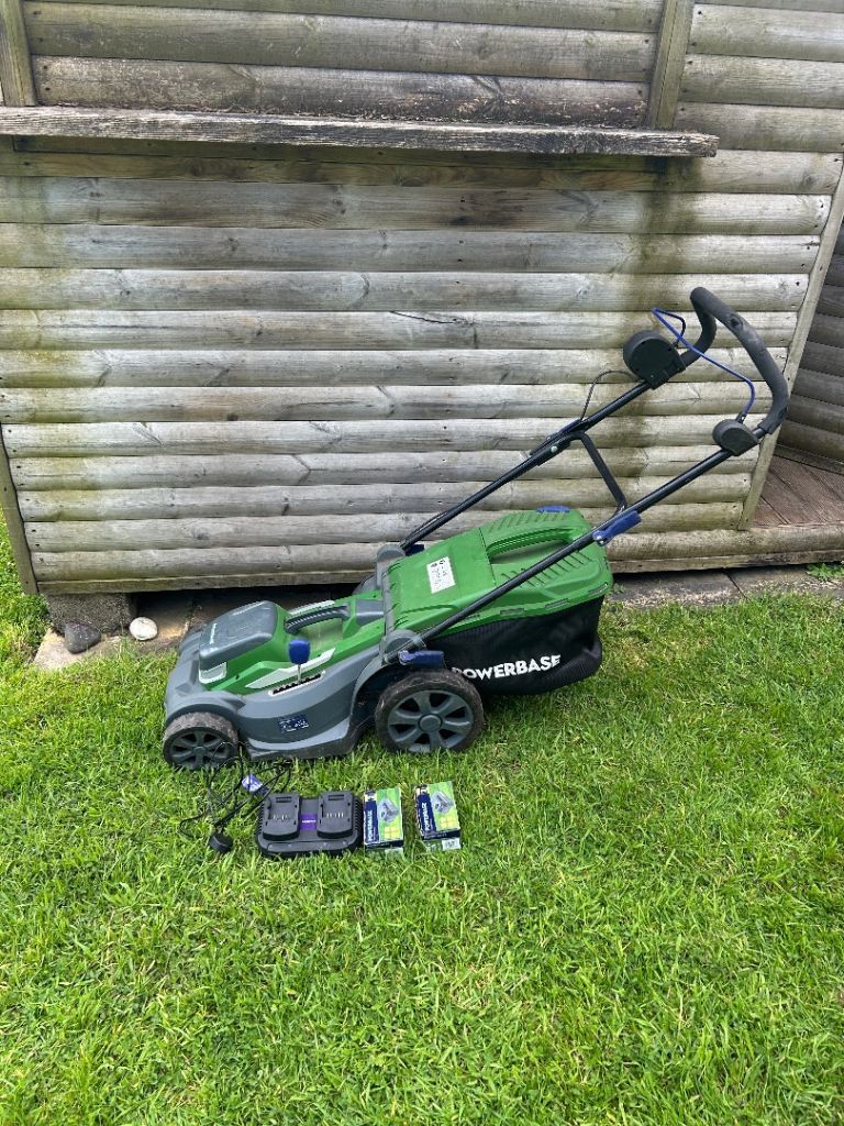 Powerbase battery powered lawnmower