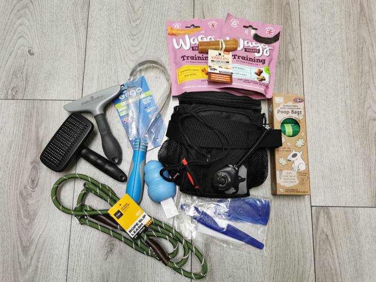 Dog grooming & training items