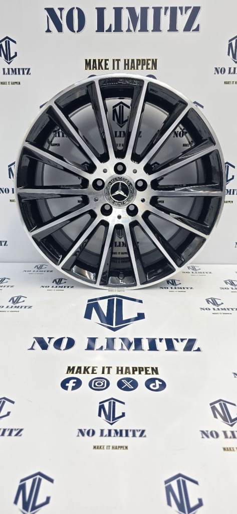 GENUINE MERCEDES 20" 8J AMG TURBINE SINGLE WHEEL 5x112 DIAMOND CUT RECONDITIONED LIKE NEW