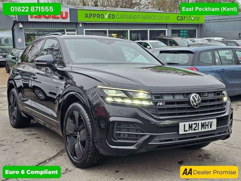 2021 Volkswagen Touareg Black 3.0 TDI V6 4Motion Euro 6 SUV, 80,500 miles, ULEZ compliant, Automa...