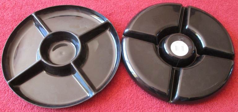 Two, Serving Platters/snack trays, 5 sections, Brand new & tagged, ideal picnics/bbq/party etc.