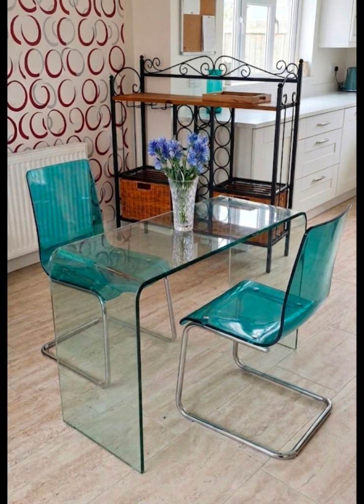 glass table for the kitchen or living room
