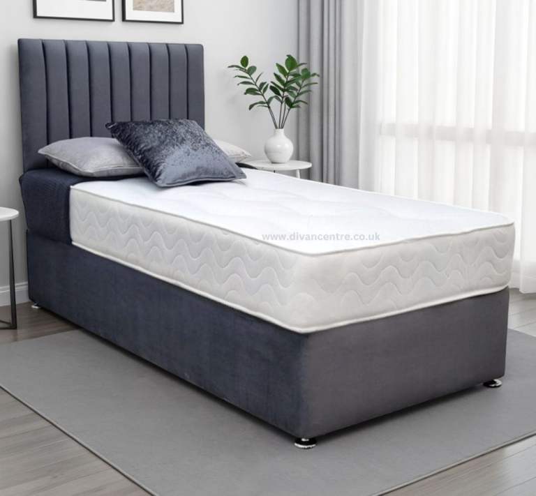Brand New Single Divan Bed With Mattress Free Home Delivery Quick Delivery COD🚚🚚