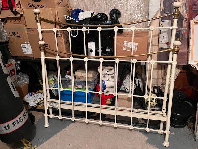 Victorian Style King Size Iron Bed Frame