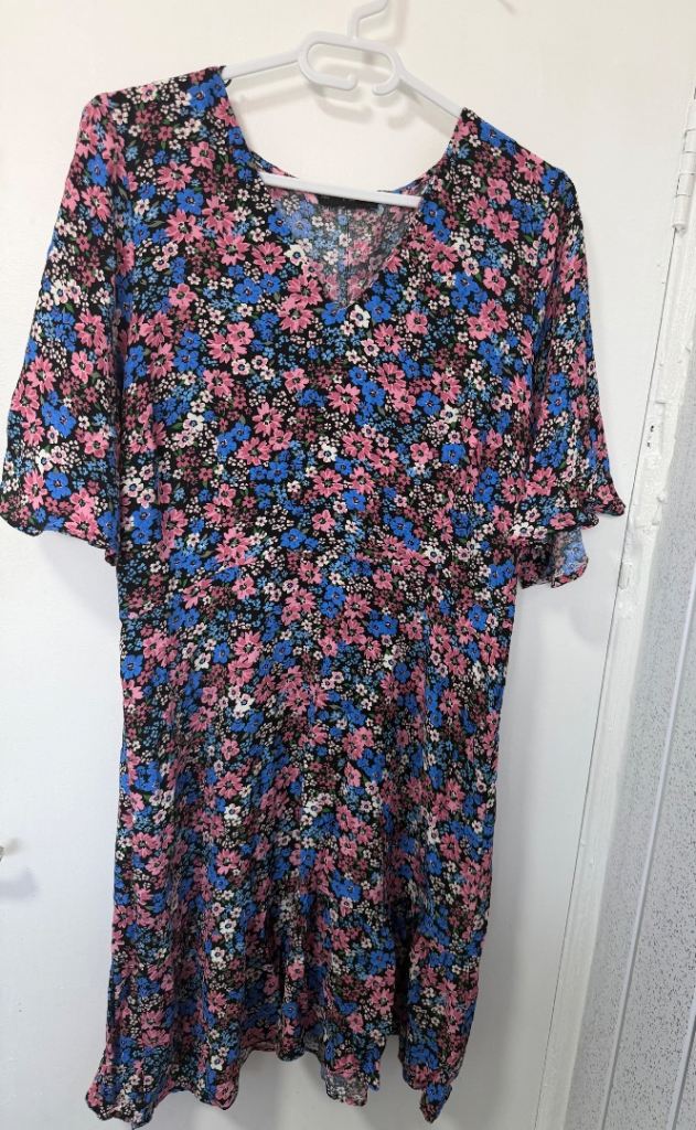 Multicoloured Floral Summer Dress – As Good As New