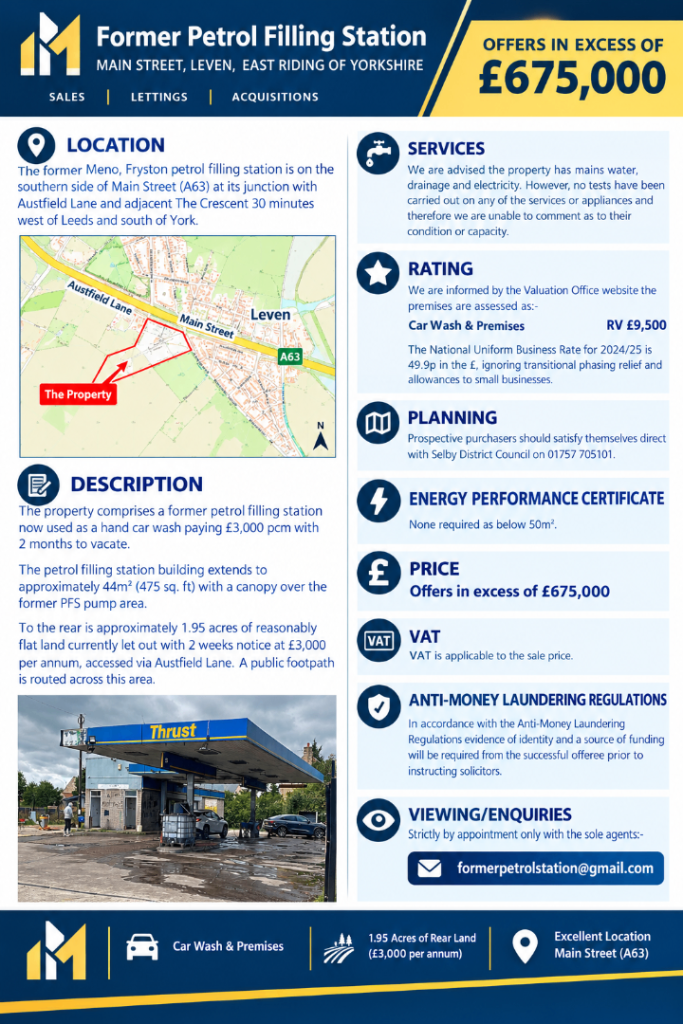 Former petrol station 