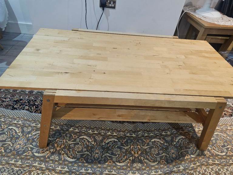FREE!! Solid Wood Coffee Table - Light Pine Finish