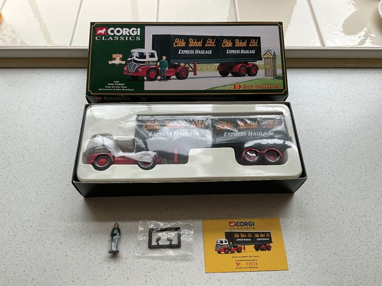 Corgi 14303 Eddie Stobart Foden S21 Artic Trailer Containers & Figure Limited Edition 2231 of 4000