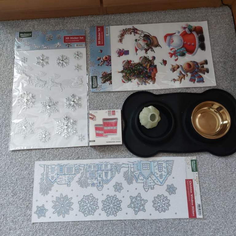 Christmas Decorations, gifts n dog accessories bundle 