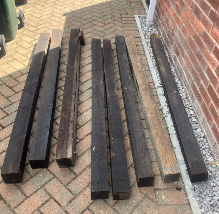 Fence posts 6ft 100mm/100mm x8