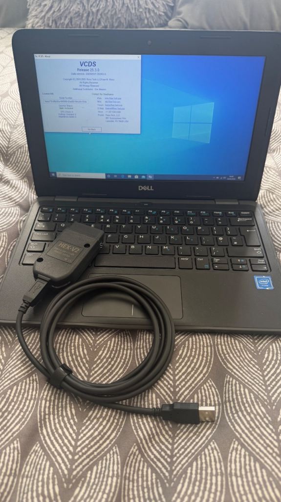 Dell vcds vag com Ross tech laptop plug and play up to 2017 Audi vw seat Skoda diagnostic coding
