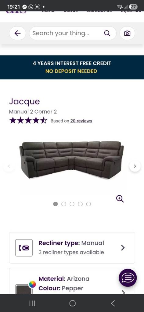 DFS sofa