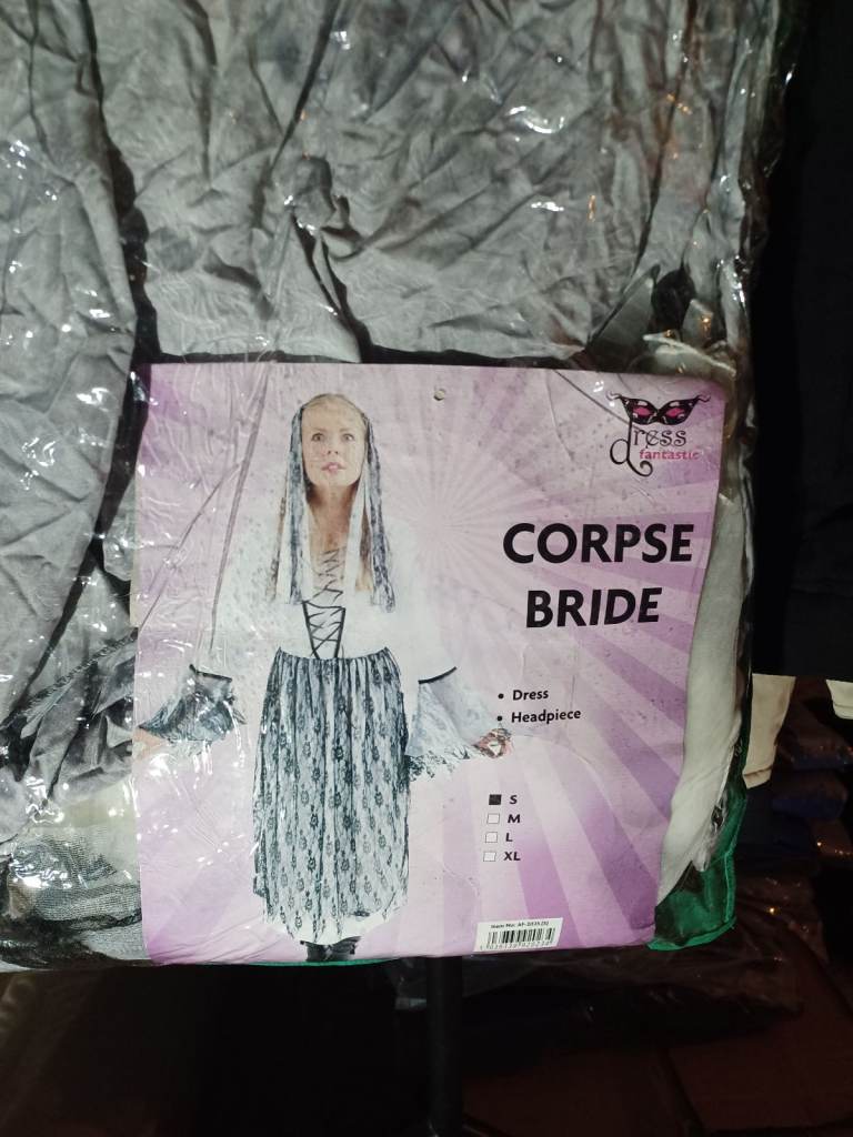 Ladies Fancy Dress Costume (small) - Corpse Bride unworn as new