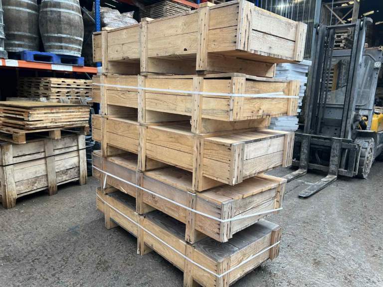 image for Wooden Boxes with lid / Storage / Planters