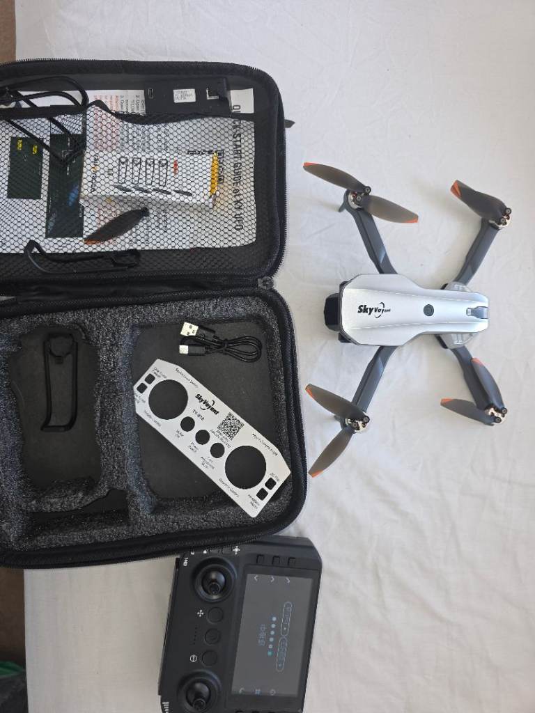 Skyview Drone with Controller and Case – Good Condition