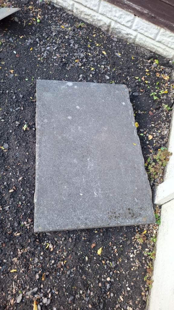 5 Large Grey Paving Slab –fair Condition
