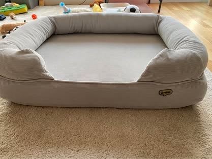 Omlet - Memory Foam Bolster Dog Bed Medium. Comes with 2 washable covers  (one new)