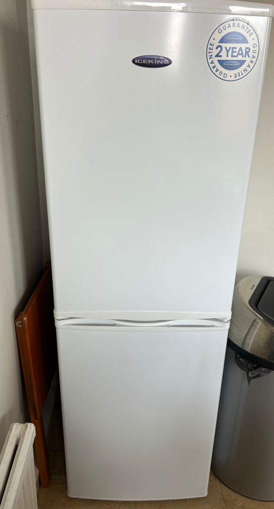 Iceking White Fridge Freezer – Good Condition