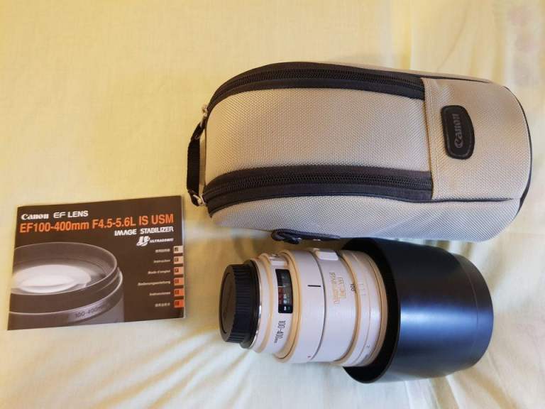 Canon EF 100–400 mm F/4.5-5.6L IS USM AutoFocus Image Stabilized Telephoto Lens – Like New