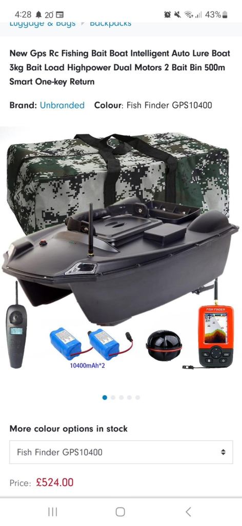 Remote Control Bait Boat