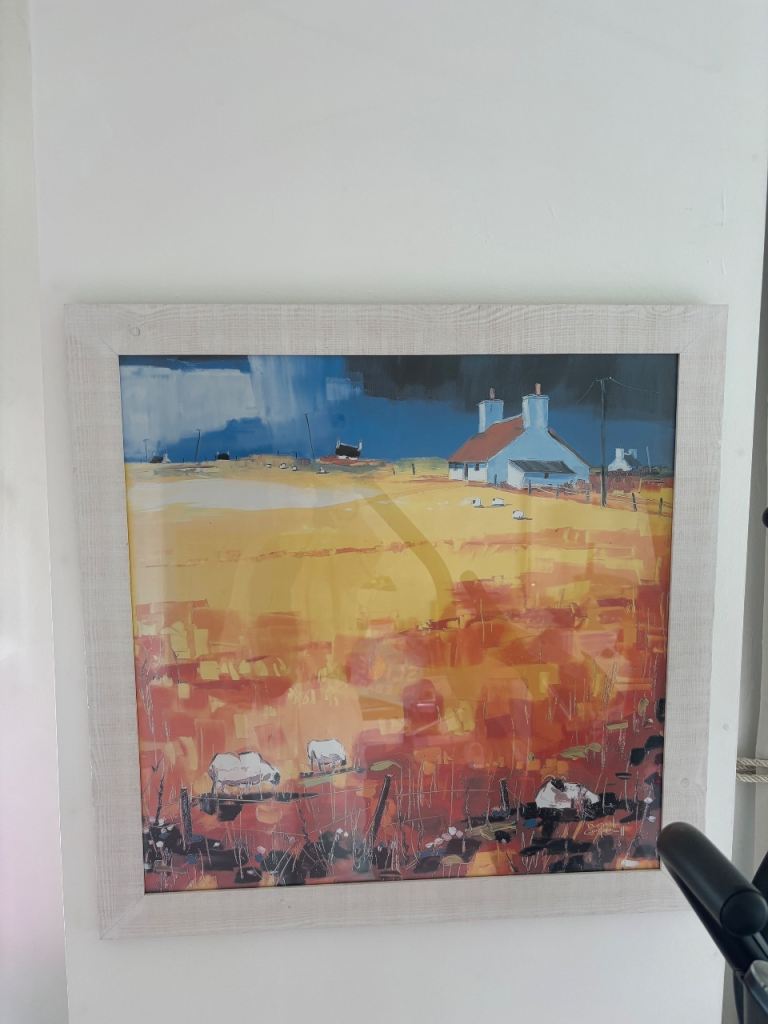 Framed Daniel Campbell Croft art print 