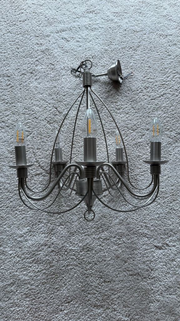 Silver ceiling light