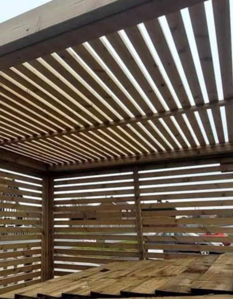 Tinber fencing screens 