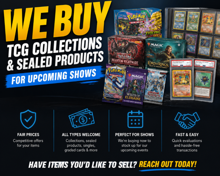 Buying Pokemon sealed, raw and slabs 