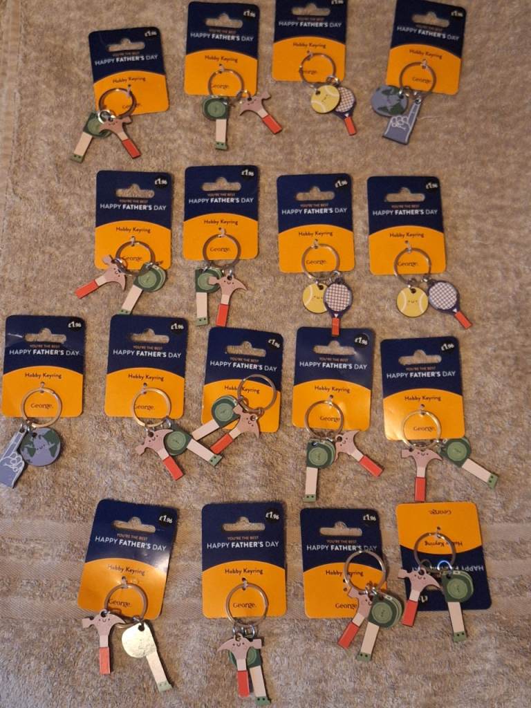 Father's day keyring joblot X105