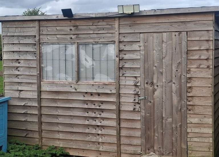 10x6  pent shed / bird aviary