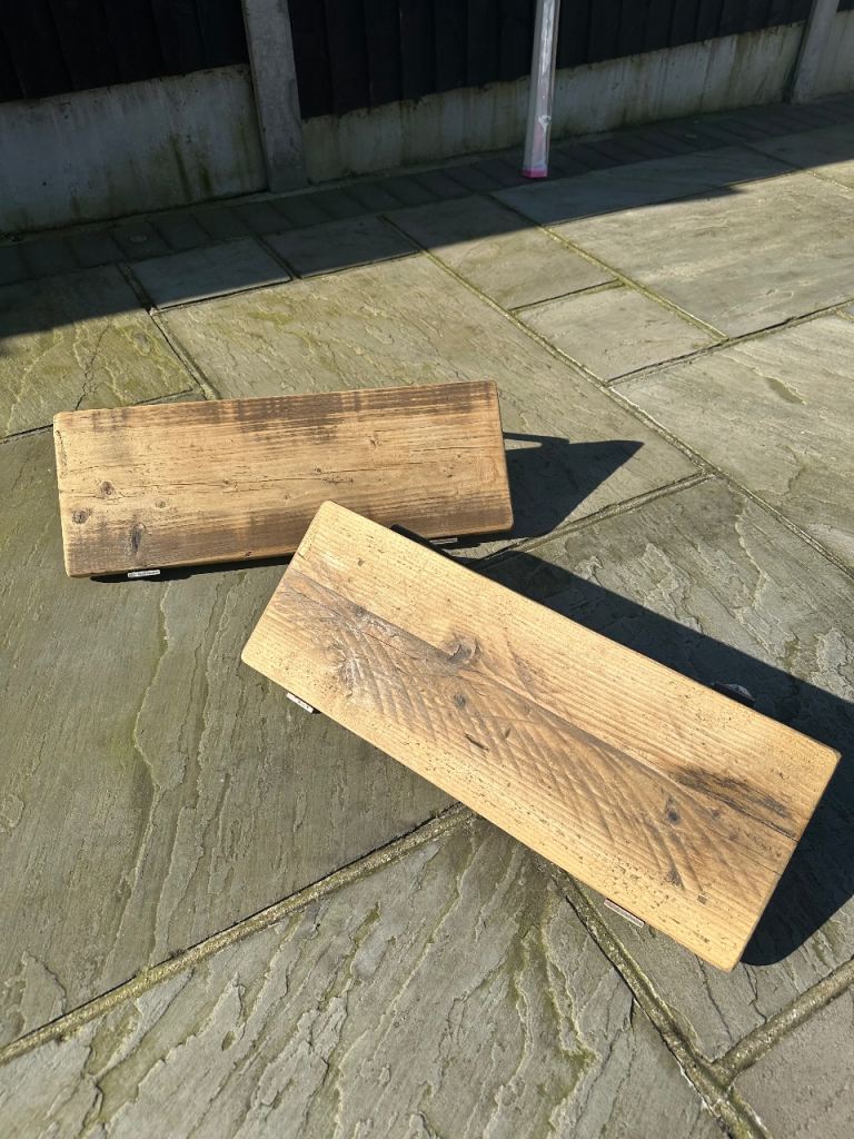 Solid Wood Scaffold Board Shelves - Handmade & Almost New