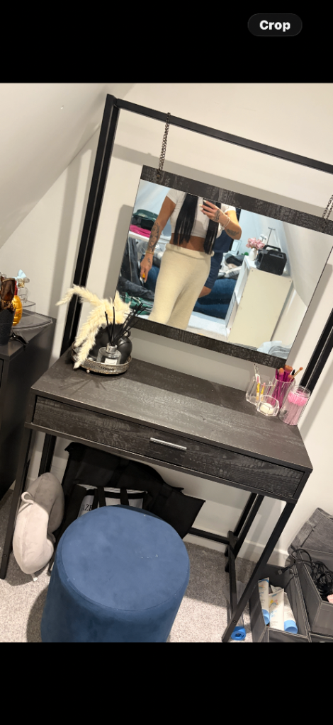 Black dressing table never used 