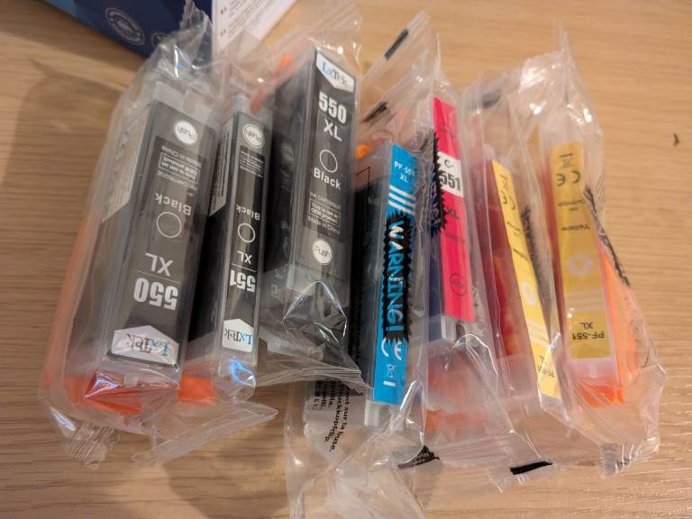 New Printer Ink Cartridges - Mixed Colours and Sizes