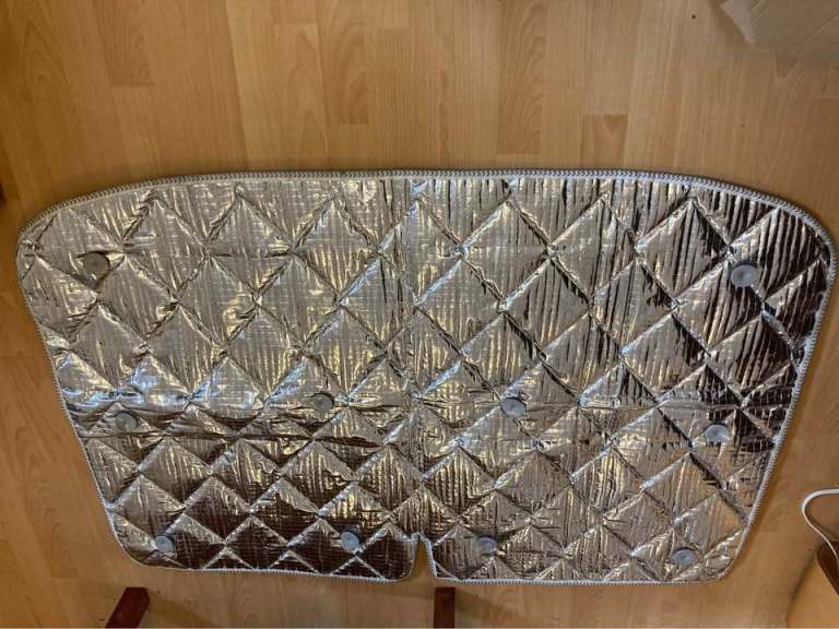 Set of 4 thermal blinds previously used in a Mazda bongo. 