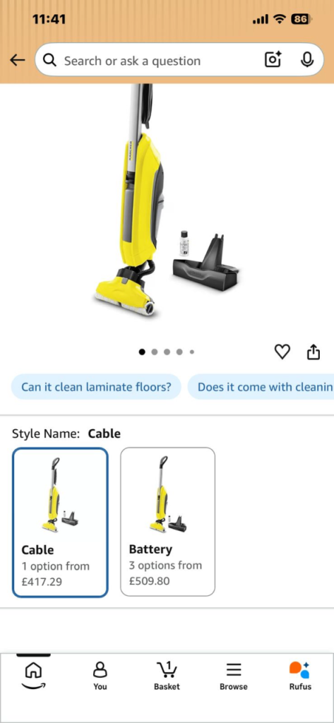 Kartcher F C 5 hard  floor cleaner 