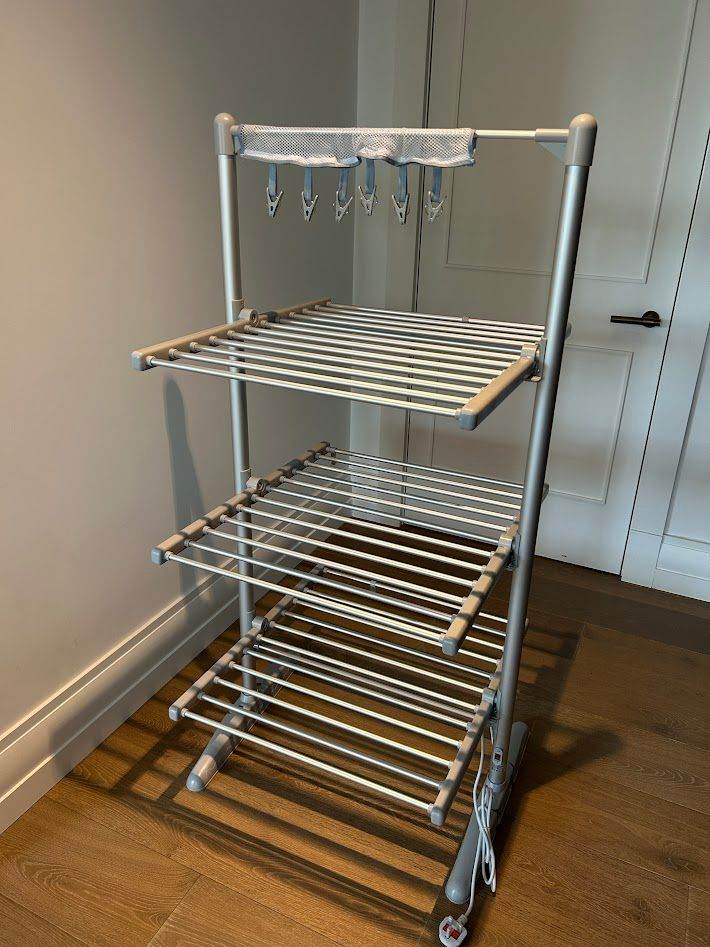 Heated Clothes Drying Rack – Electric 3 Tier Laundry Airer