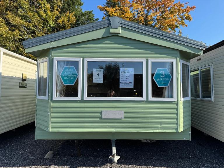 3 Bed Static Caravan - DG, CH, New Carpet - Offsite Sale for Private Land, Farms