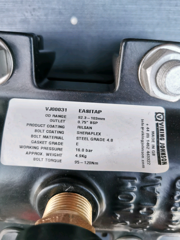 Easitap clamp 3" water main repair with 25mm outlet