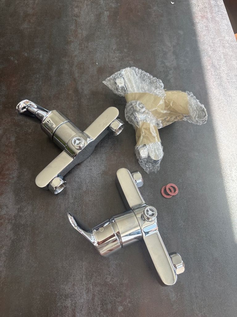 GROHE Chrome Wall-Mounted Shower Mixer Tap – Brand New