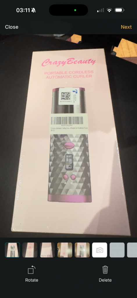 NEW CrazyBeauty Cordless Automatic Hair Curler Wireless Rechargeable Pink S600