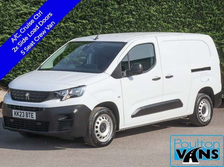 2023 Peugeot Partner 850 Professional Premium+ 100BHP LONG L2 5 Seat Crew Van, Air Con, Cruise,  ...